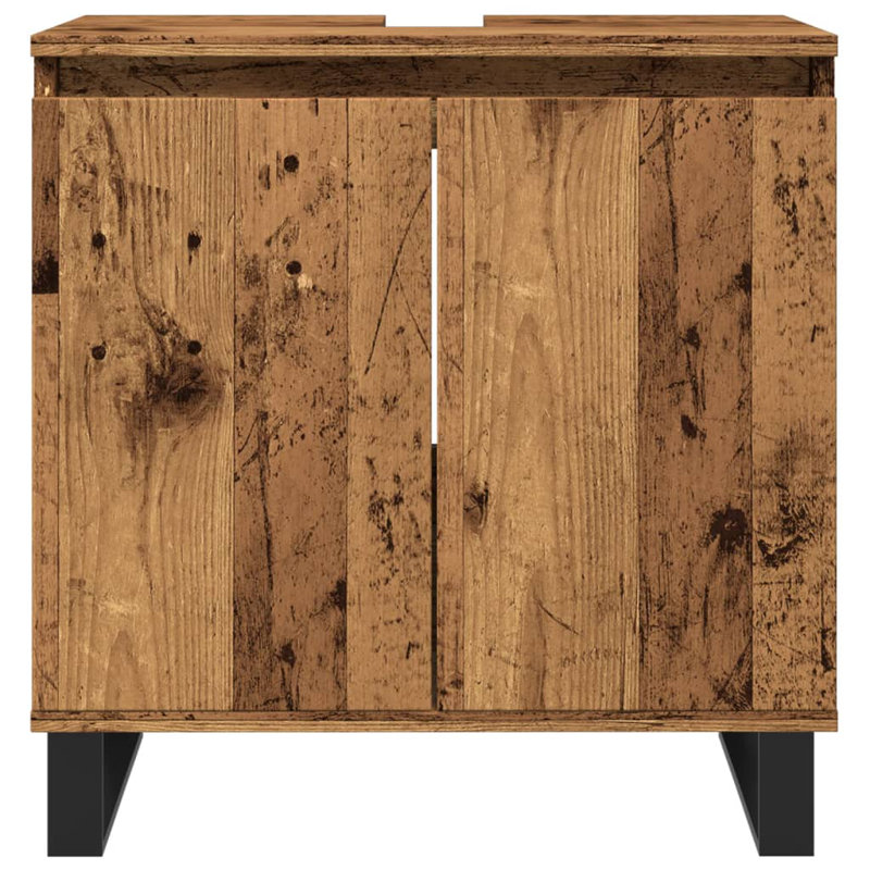 Saraiyah Bathroom Cabinet, Old Wood