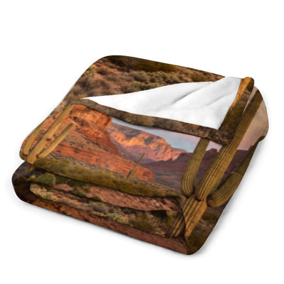 Jeté désert en flanelle avec couette de luxe