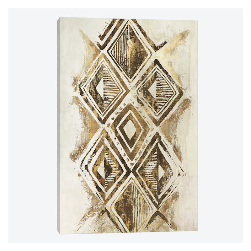 « africain diamants », impression sur toile, H 18 po x l 12 po x P 1,5 po