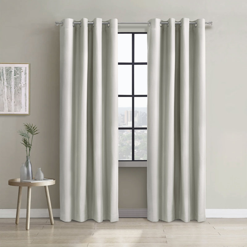 Turnervale Curtain Single Panel, White, 52" W x 63" L