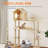 Daniela 60'' 4-Level Wood Cat Tree with Sisal Posts & Litter Box Space