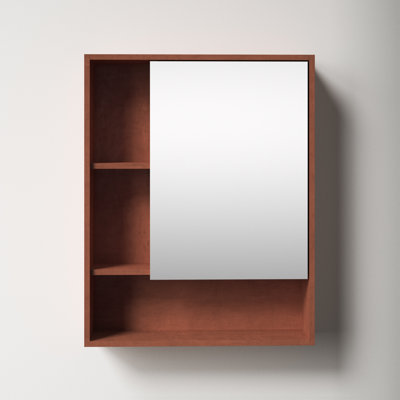 Jensen 24'' W 30'' H Surface Framed Medicine Cabinet Mirror 4 Fixed