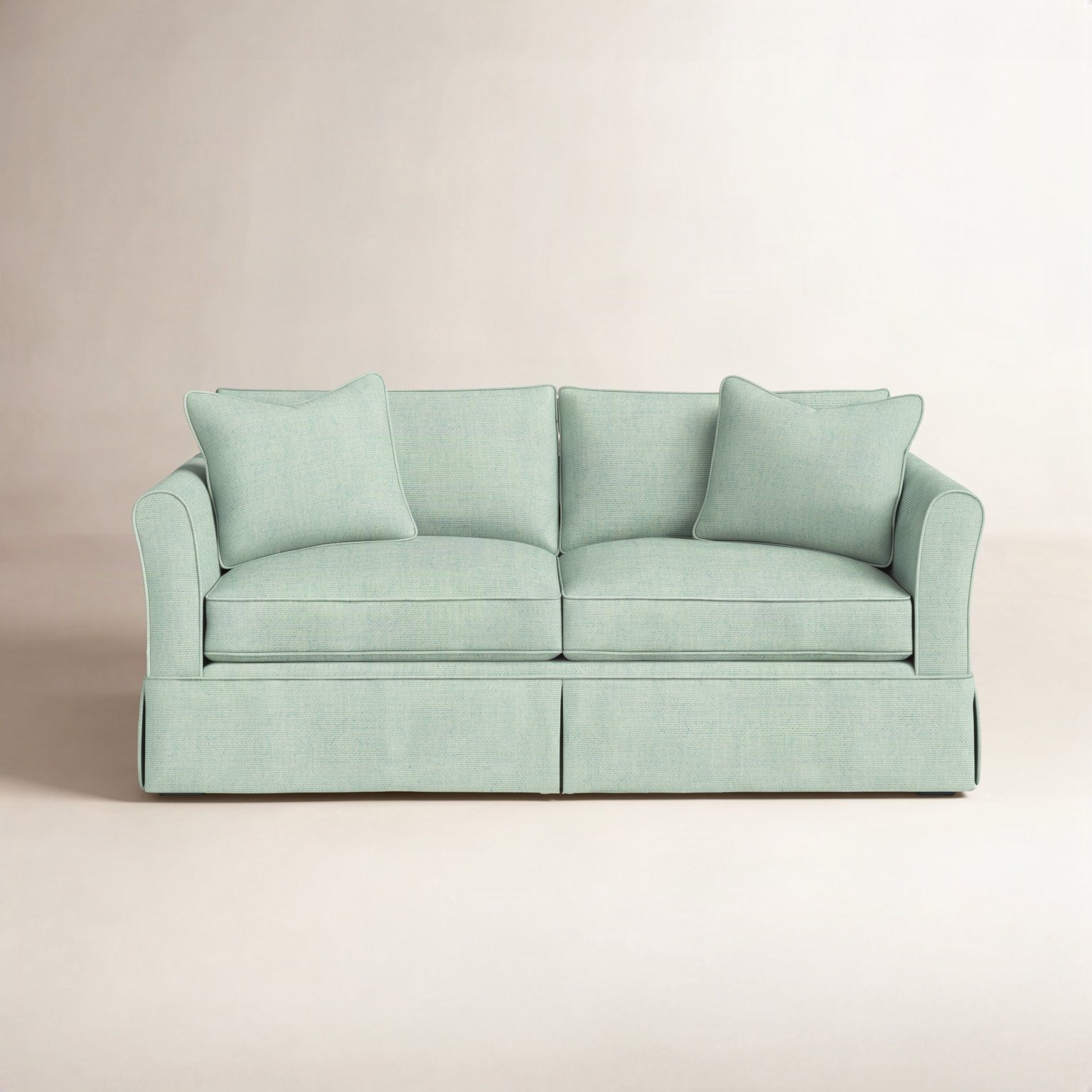 Shelby 60'' Upholstered Sofa, Sunbrella® Canvas Spa