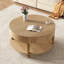 Table basse avec rangement double pour le salon, table basse ronde moderne de 31,5 po avec rangement et compartiment caché, pieds de nivellement réglables, assemblage facile-134060890