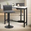 Baldinelli Swivel Upholstered Adjustable Height Counter Stool
