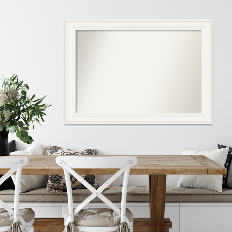 Miroir mural blanc Annelien, 29,5 po x 41,5 po
