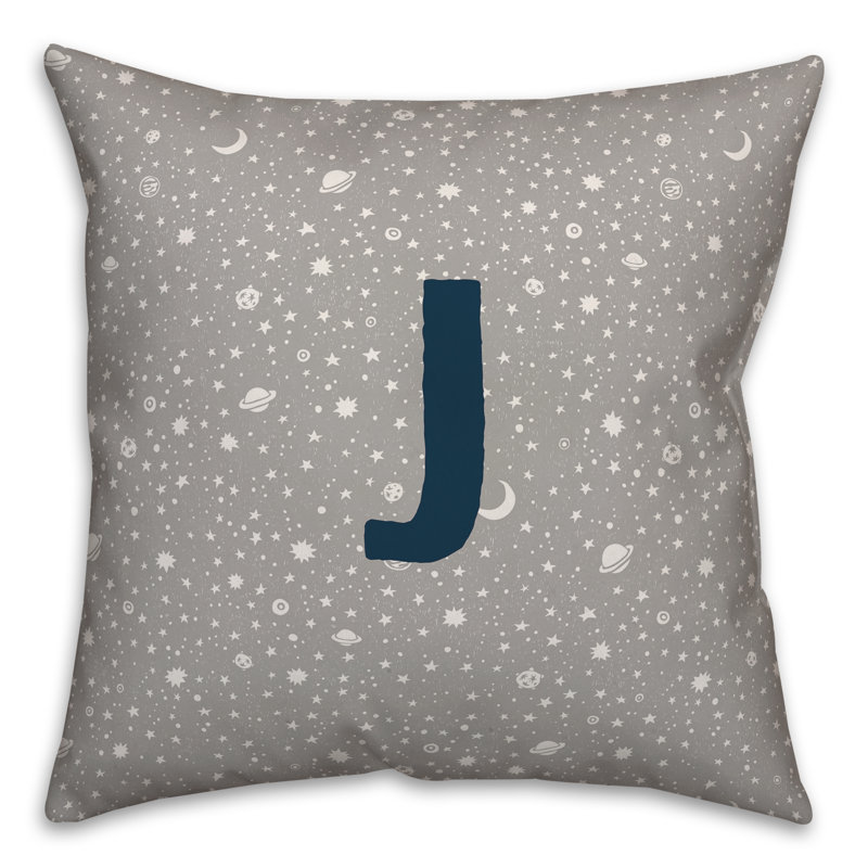 Throw Pillow, J