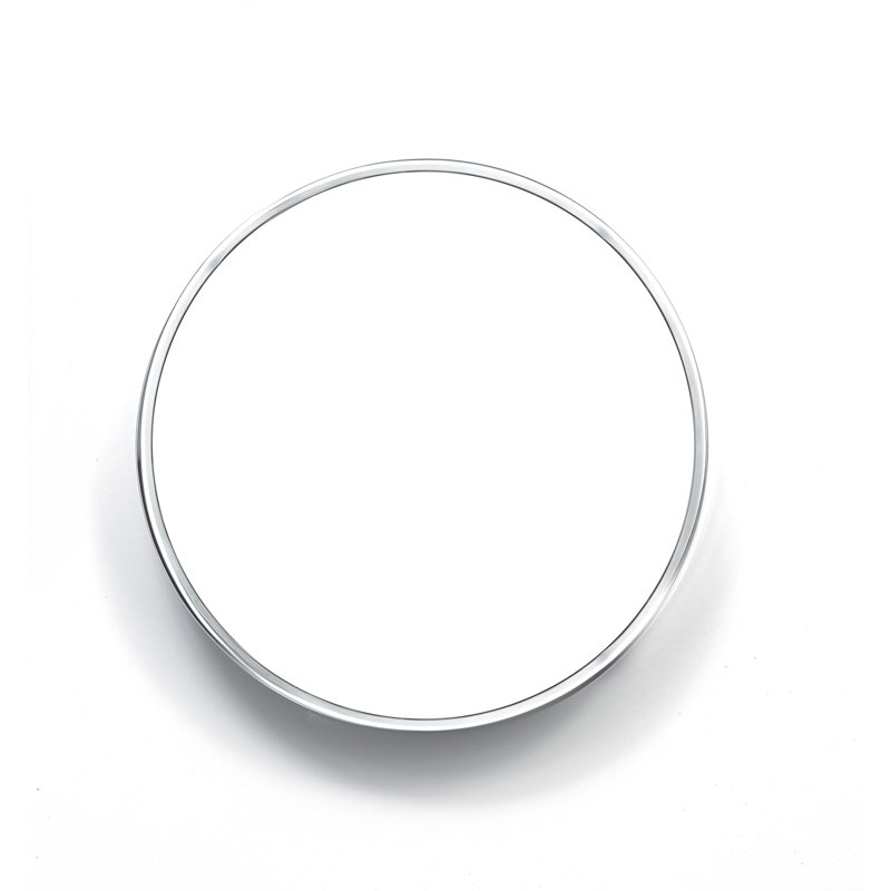 Casco Glass LED Flush Mounted Sconce, Polished chrome, 45 cm diameter x 6cm D, Bulb: 1 x LED 40W 3000 lm