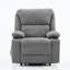 Fauteuil inclinable gris à télécommande chauffant et chauffant pour massage pour personnes âgées-2106146654