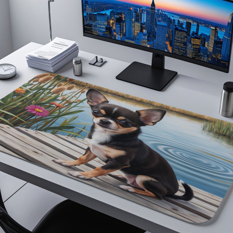 Polyester Desk Pad, 31.5x15.5