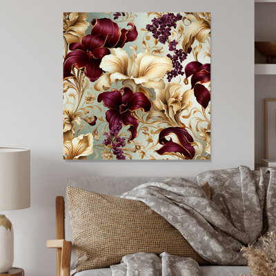 Royal Victorian Flourish Victorian Pattern - Floral Acrylic Wall Art Decor
