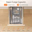 Expandable Silverware Drawer Organizer, Utensil Tray for Kitchen，Black-705185978