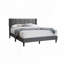 Burlap Fabric Upholstered Bed-536975