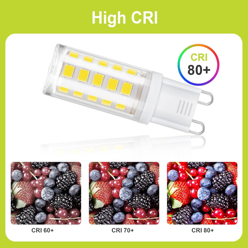 GY Large G9 LED Bulbs 4.9W Warm White 3000K High Energy Efficient Light Bulbs,75W Equivalent,908 Lumen Non-Dimmable, for Home Lighting Decor,10 Pack