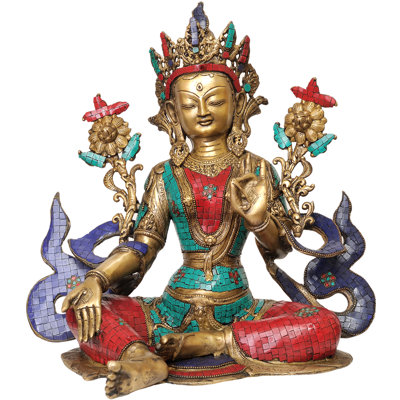 Bouddha tibétain, déesse du sauveur, Tara verte