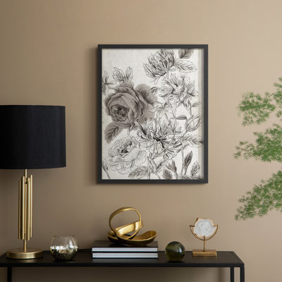 «Potpourri Impression I», reproduction encadrée - bois massif