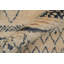 Tapis unique en laine noué à la main beige style marocain des années 2000 de 4 pi x 6 pi 2 po Lovre