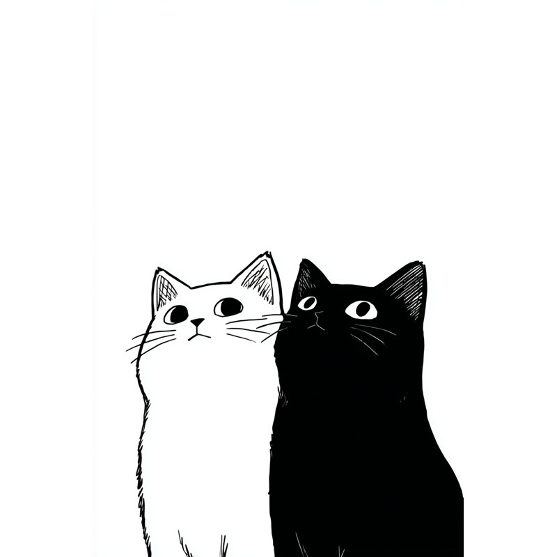 Contenu sur toile tendue avec chat et pétales, H 24 po x l 16 po