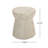 Outdoor Travertine Concrete Side Table