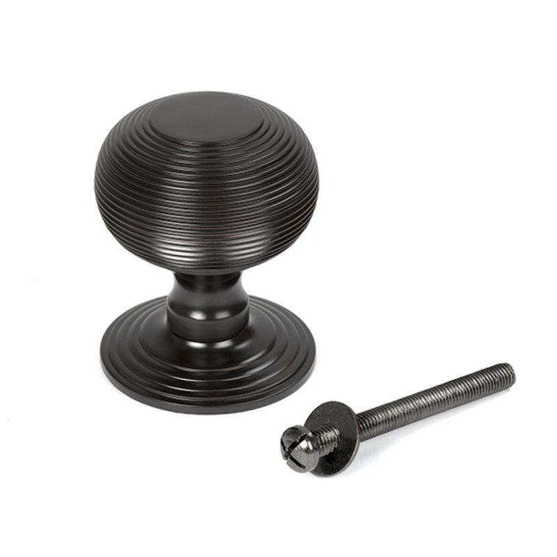 Passage Door Knob, Aged Bronze