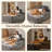 48.42'' Wide Oversized Upholstered Chaise Lounge Chair With Armrests, Pillows, And Cup Holder – No Assembly Required-1790462346