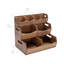 Ensemble de 4 bacs empilables en bois d'acacia