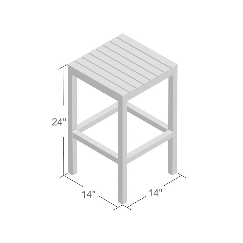 Riveter Metal Outdoor Stool