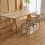 Modern Burlywood Rectangular Solid Wood Dining Table-1982575220