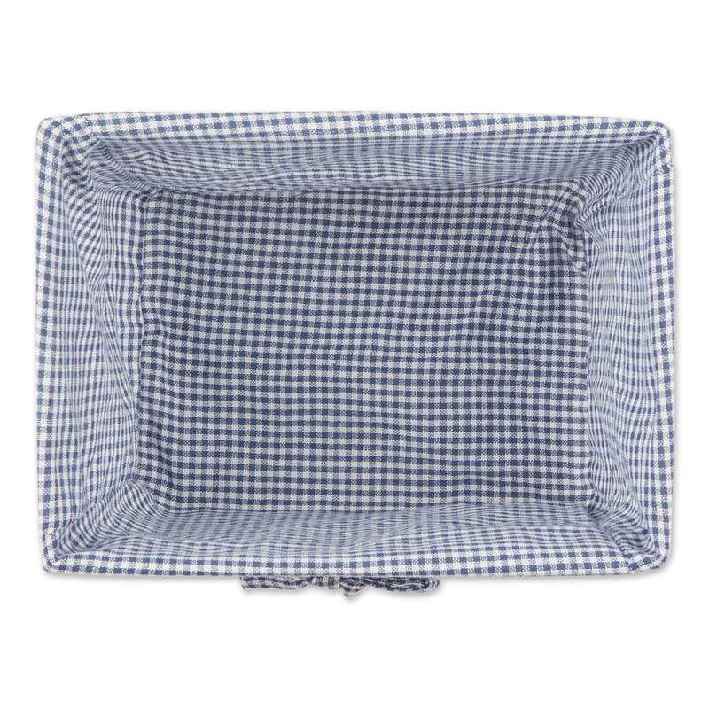 Ensemble de paniers en fil métallique, Bleu / blanc