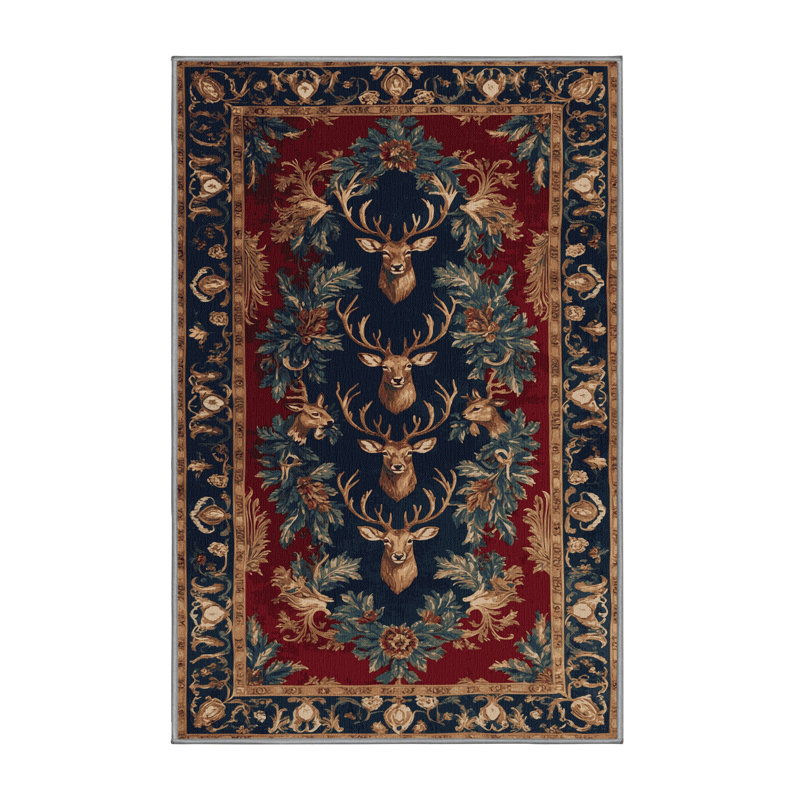 Tapis brun français lavable à la machine, Tapis de couloir 2 pi x 4 pi