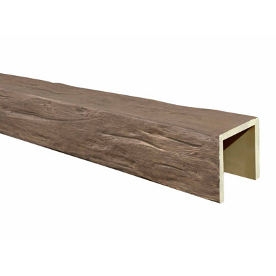 Aged Timber Faux Wood Ceiling Beam 8" H x 96" W x 8" D
