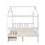 Lit plateforme double pleine grandeur avec 2 tiroirs, tête et pied de lit, toit-1664031742