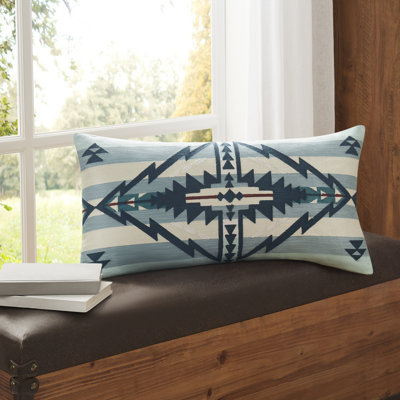 Trapper Peak Hug Pillow Silver Blue 14x30"