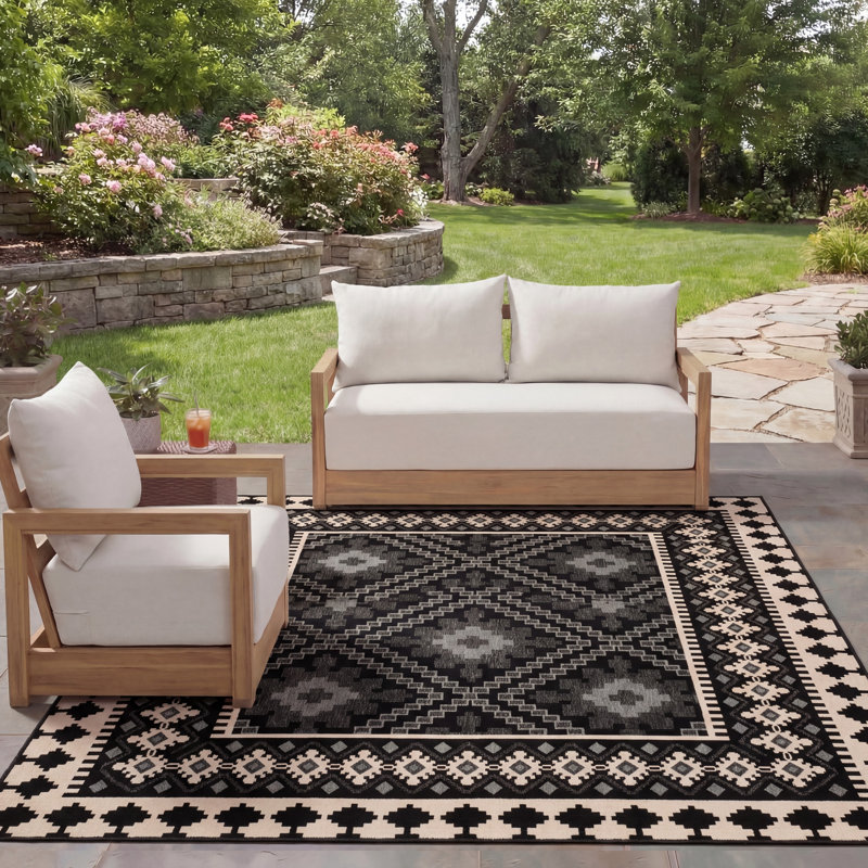Tillis Southwestern Indoor/Outdoor Area Rug, Rectangle 8' x 11'