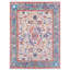 Wool Oriental Area Rug in Blue/Pink-71389160