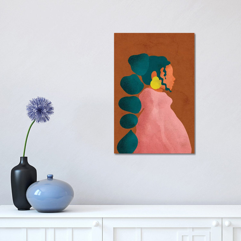 Kel par Reyna Noriega - impression, H 18 po x l 12 po x 1,5 po, Toile tendue, Pas de tapis