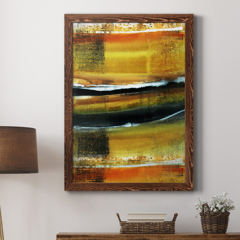 Desert Night II - Peinture sur toile encadrée, Érable, H 31,5 po x l 23,5 po x P 1,5 po