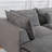 129.8" U Shape Sectional Sofa Comfy Cloud Couch With Ottomans-632361287