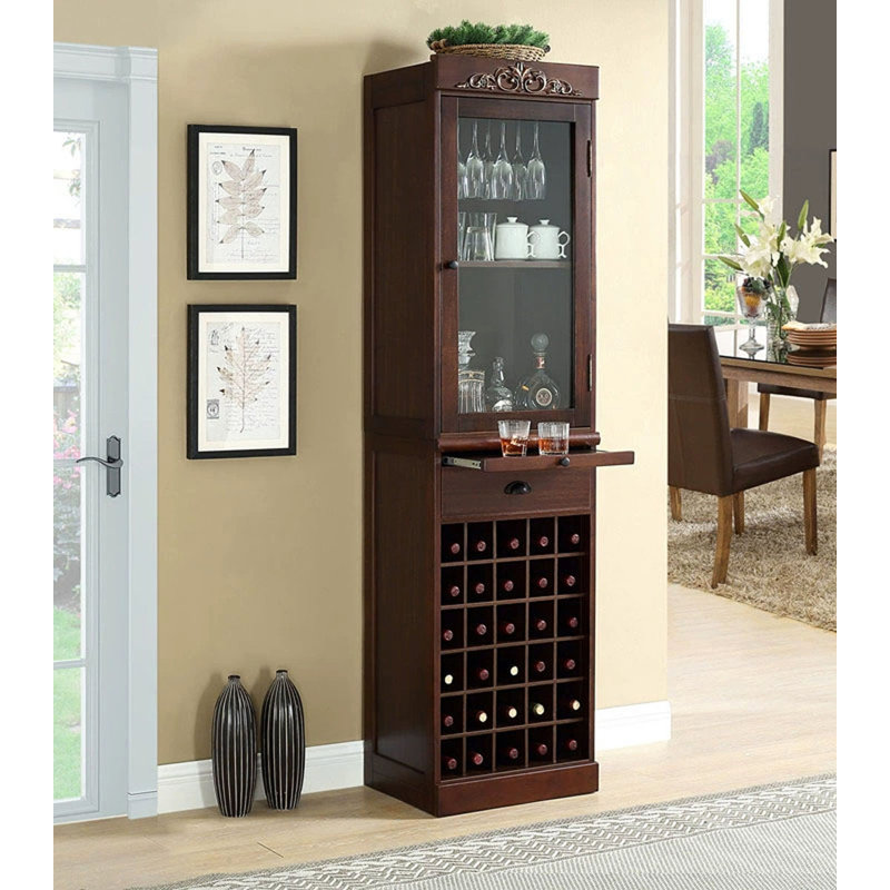 Support à vin 19,69 ", Noyer