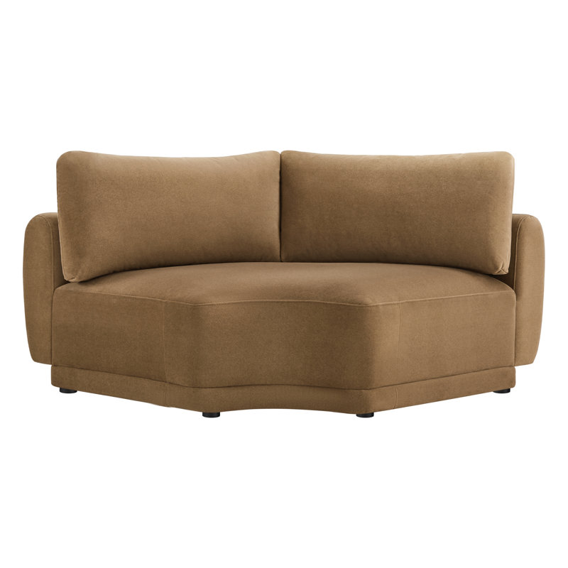 Upholstered Modular Sectional, Moss Polyester