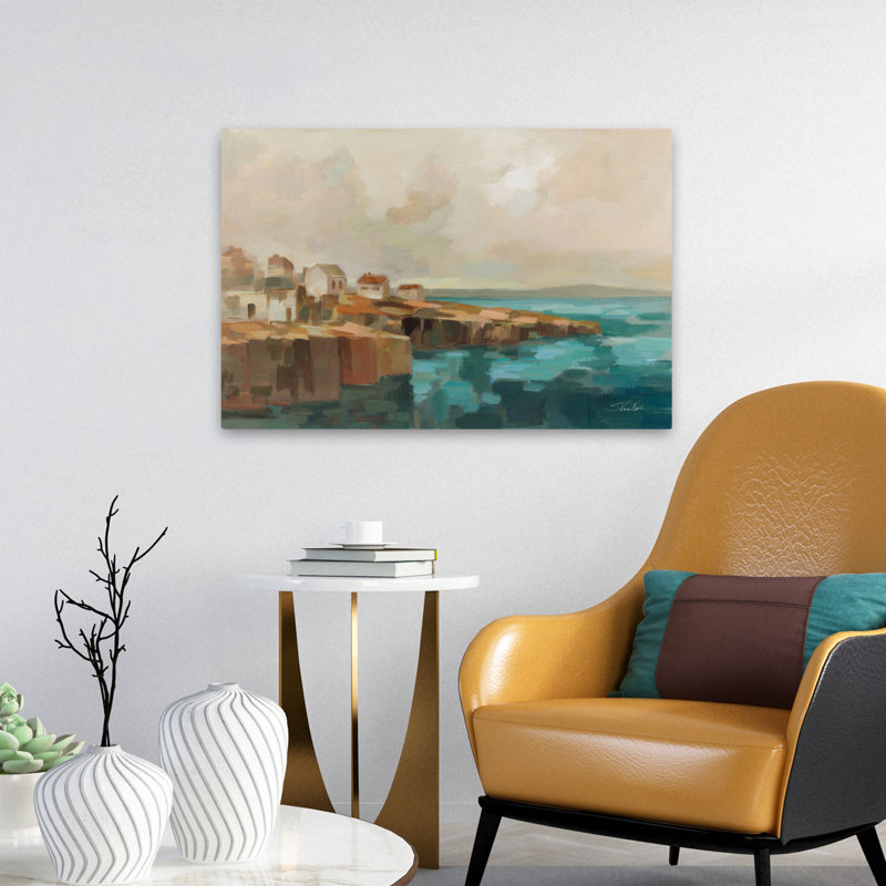 Contemporain et Beachy Southern Coast Town, H 24 po x l 16 po