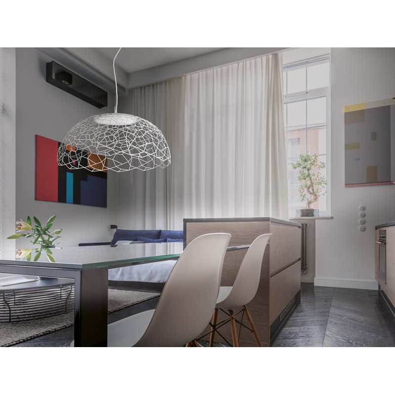1 - Light LED Dome Pendant, 173cm H x 80cm W x 80cm D