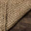 Tapis brun en jute / sisal tissé à plat à la main de couleur erroll Pollux-22736092
