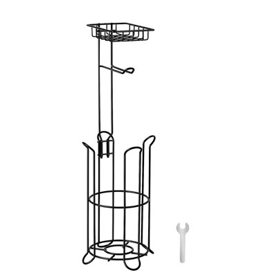 Free Standing Toilet Paper Holder With Shelf Mega Rolls Toilet Roll Holder