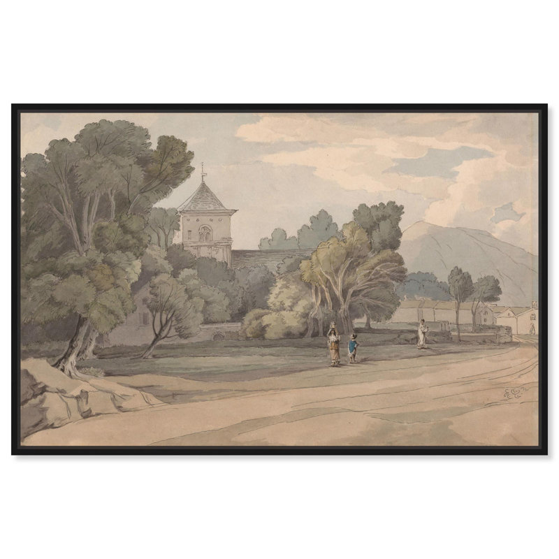 «New Radnor Canvas Classic Landscape Art» par Art Remedy, H 11 po x l 16 po, Cadre noir