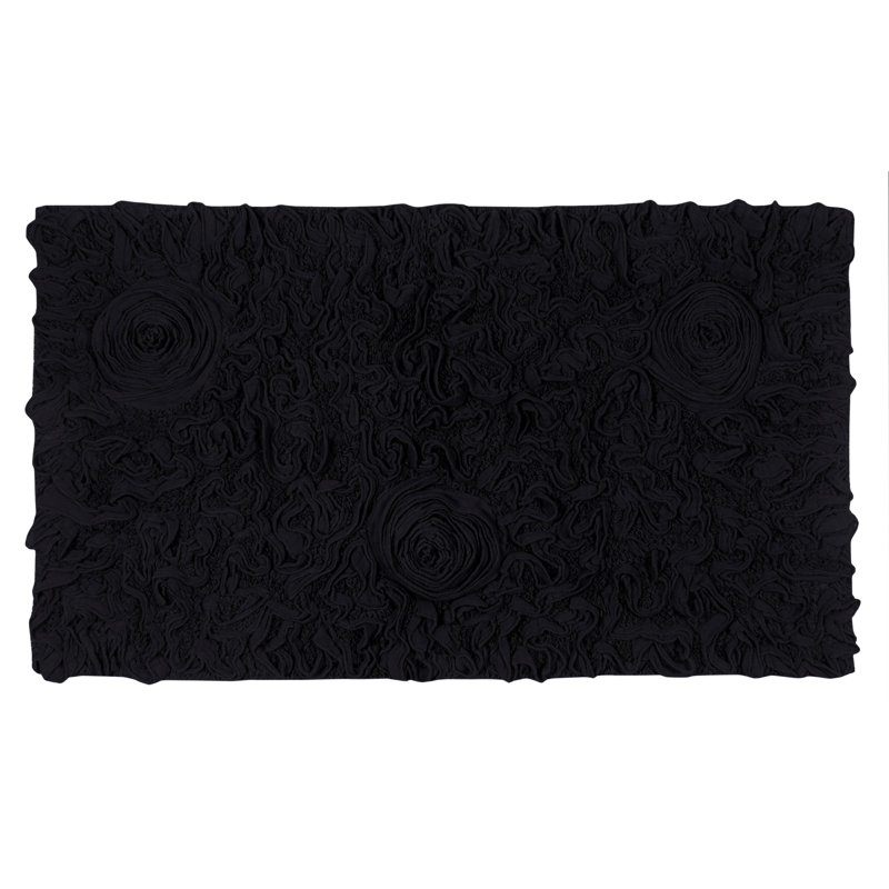 Tapis pour salle de bain Schoenberger, L 40 po x l 24 po, Noir, noir, noir, noir