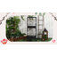 2 In 1 Large Bird Cage Aviary with Wheels Slide-out Trays Wood Perches