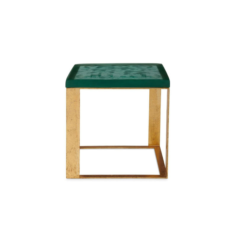 Lever Glass End Table