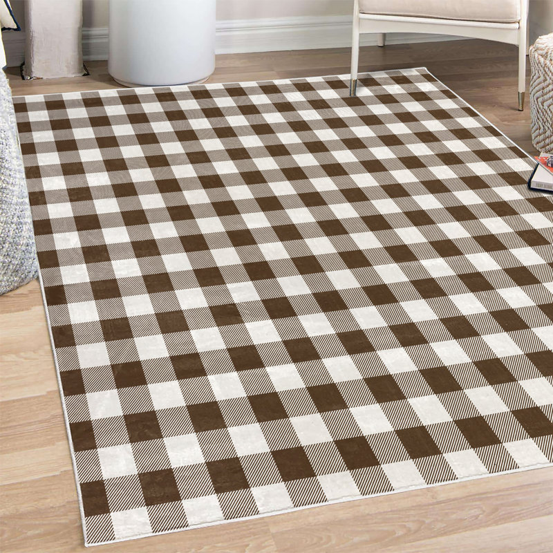 Tapis décoratif Shavani, Rectangle 4 pi x 5 pi 5 po