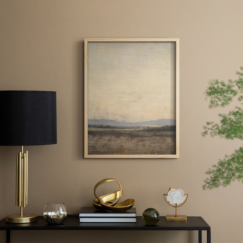«Vintage Landscape XX», reproduction encadrée - bois massif, Naturel, H 30 po x l 24 po